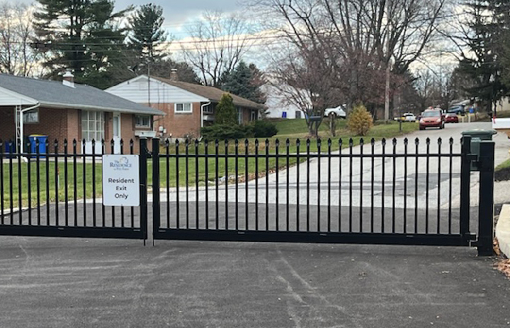 permanent fence gate